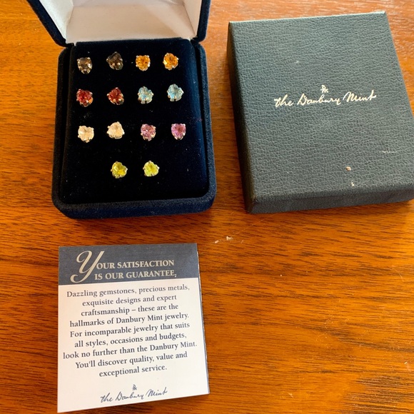 The Danbury Mint Swarovski Crystal Earring Set - Picture 3 of 3